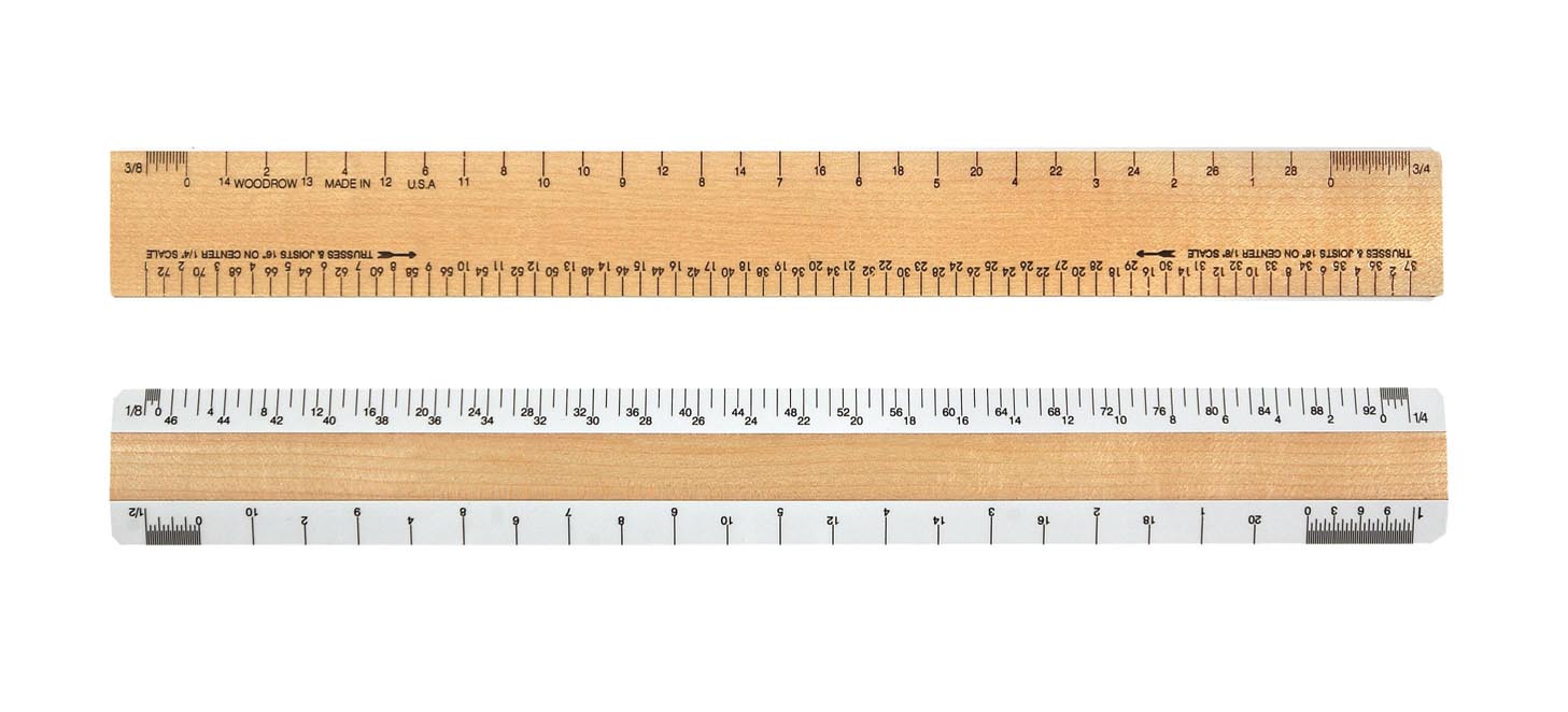 12 inch ruler to scale