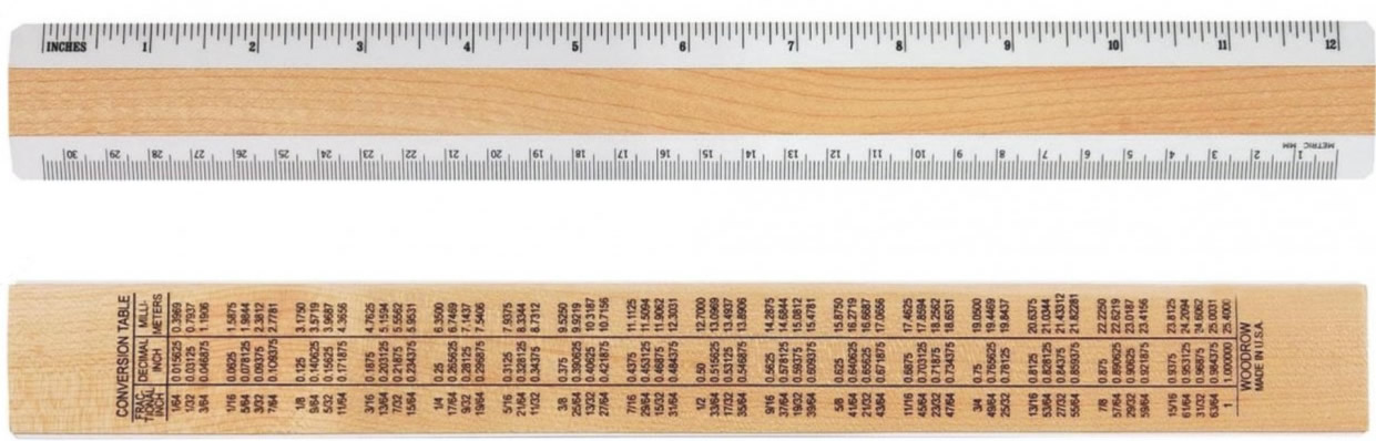 metric scale ruler conversions